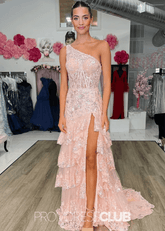 Myrna | A Line Sequin - Embroidery Light Purple Long Formal Dress - Price #price_variant_lowest# - Light Pink - PromDressClub